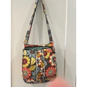 Vera Bradley Sun Valley Quilted Floral Crossbody Bag Messenger Adjustable Strap